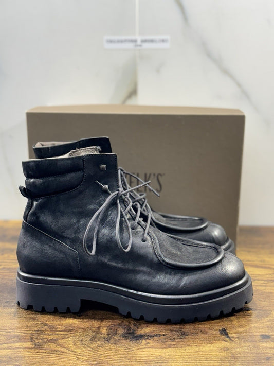 Pawelk’s Anfibio  Uomo Pelle Nera Hand  Made  Made  In Italy 42