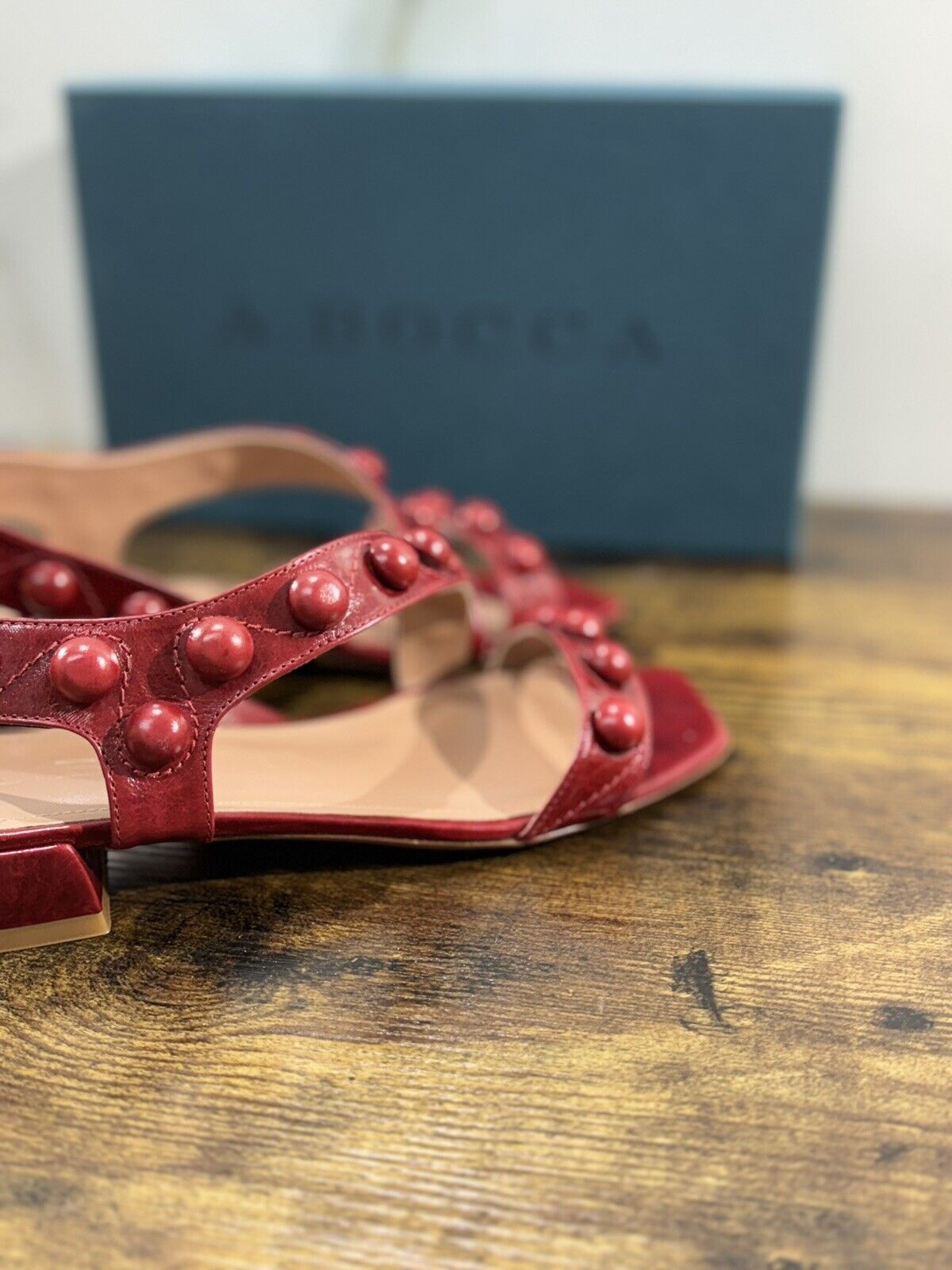 A.Bocca Sandalo Donna  Pelle Rosso      Luxury Woman Sandal A.Bocca 38