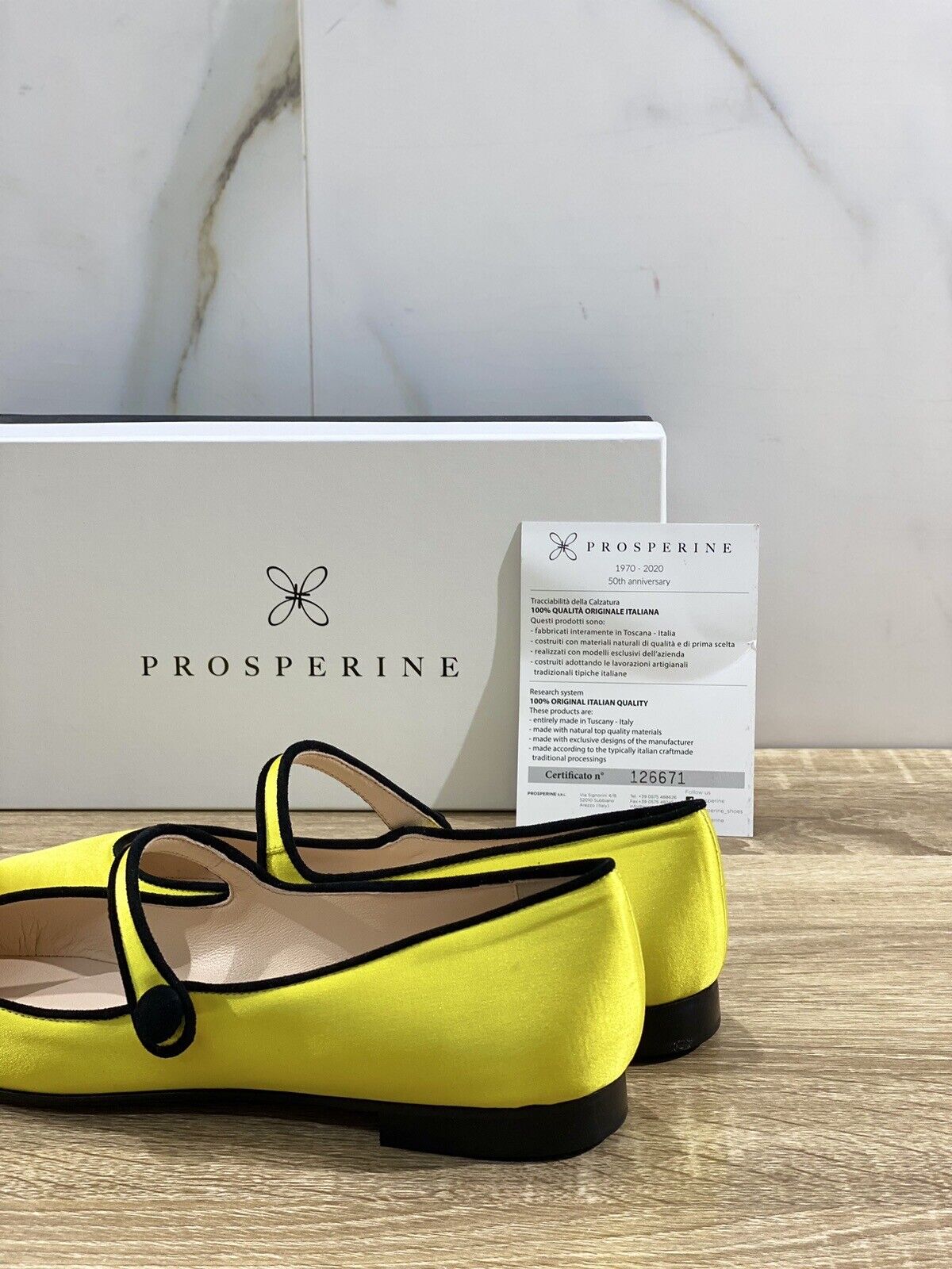 Prosperine Donna  Ballerina Lavorazione Sacchetto Raso Giallo 38