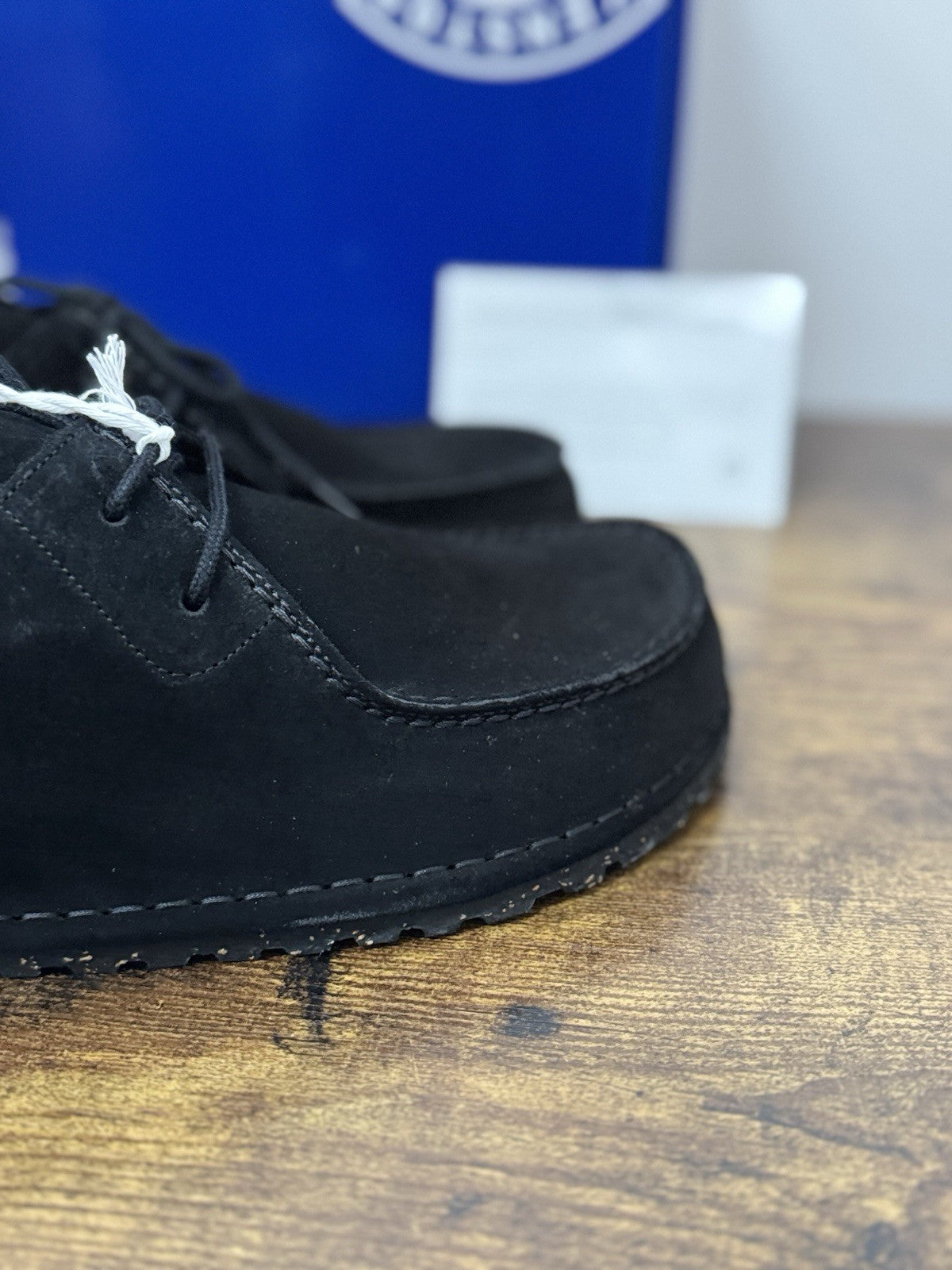 Birkenstock Utti Lace Suede Nero Scarpa Uomo 44