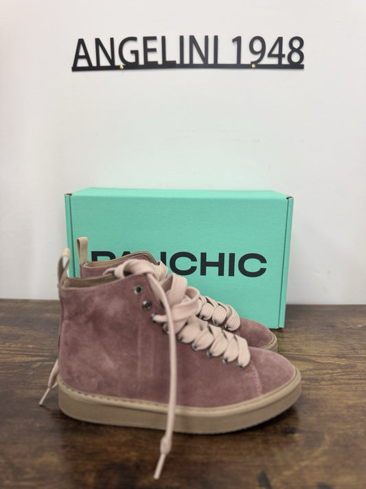 Panchic Ankle Boot Suede Rosa Casual Sneaker Donna 37