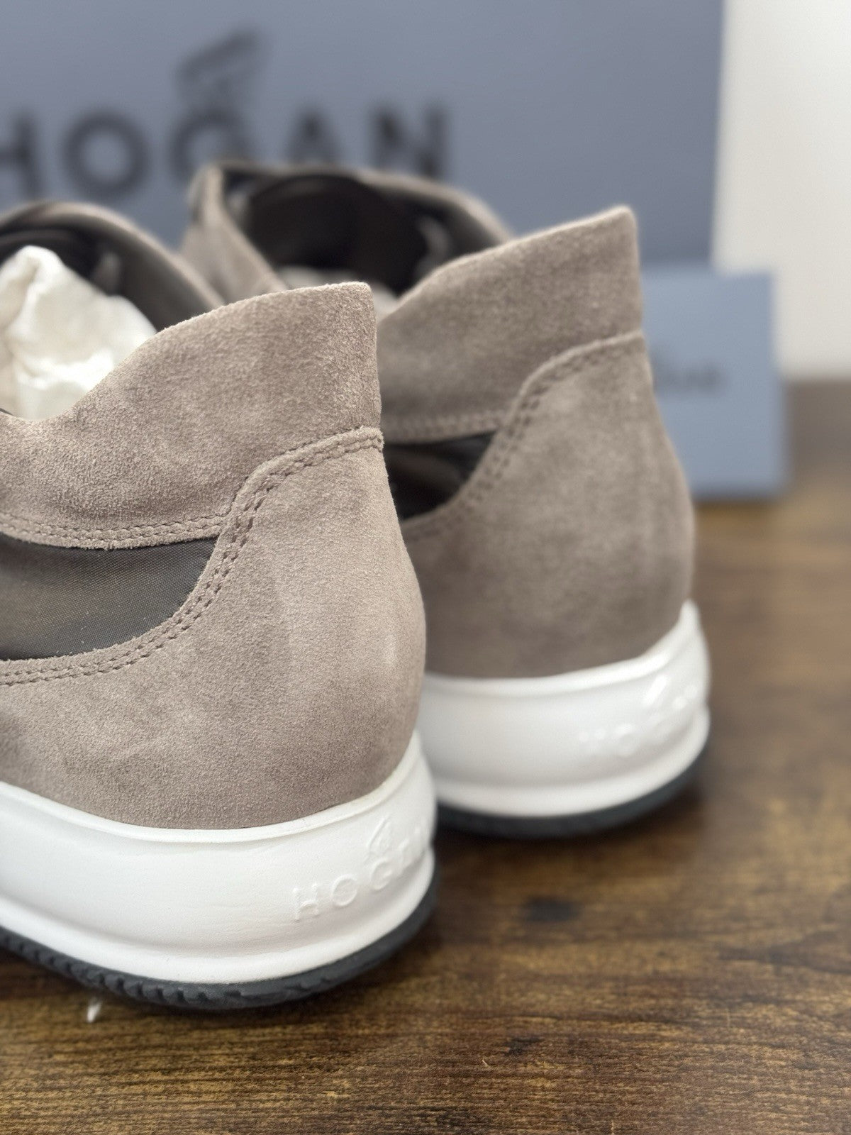Hogan Interactive Icon Pelle Suede Tortora   Casual Sneaker Hogan Uomo 42