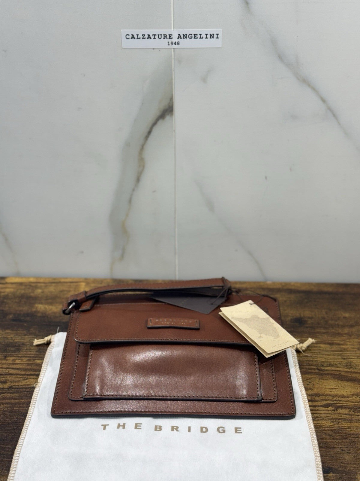 The Bridge Pochette Pelle Cuoio  Da Polso Top Quality The Bridge Uomo