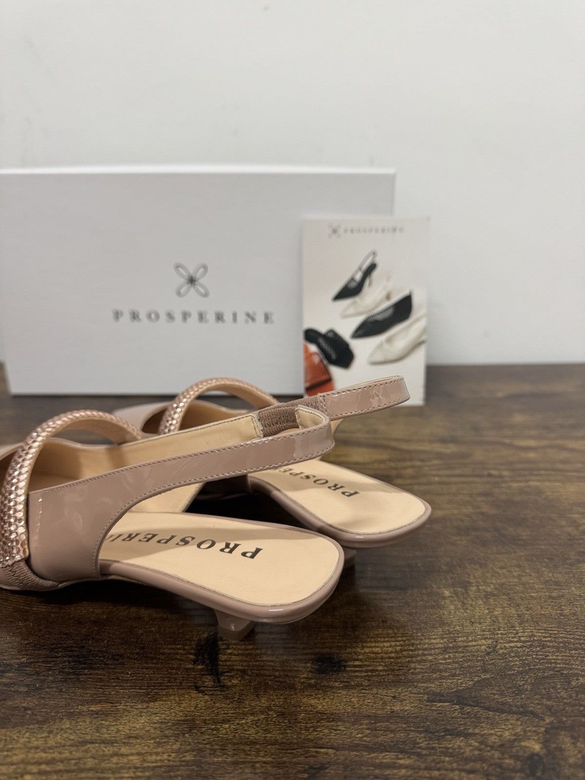 Prosperine Sling Back Pelle Poudre Casual Prosperine Scarpa Donna 37