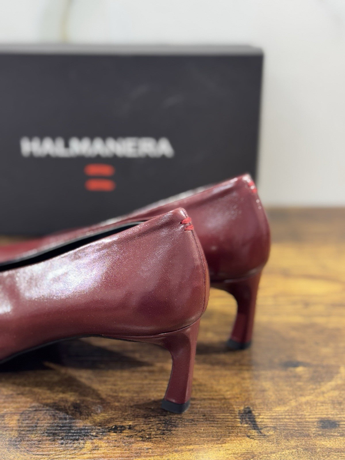 HALMANERA Décolleté  Pelle Mogano    Luxury Made In Italy Donna 41