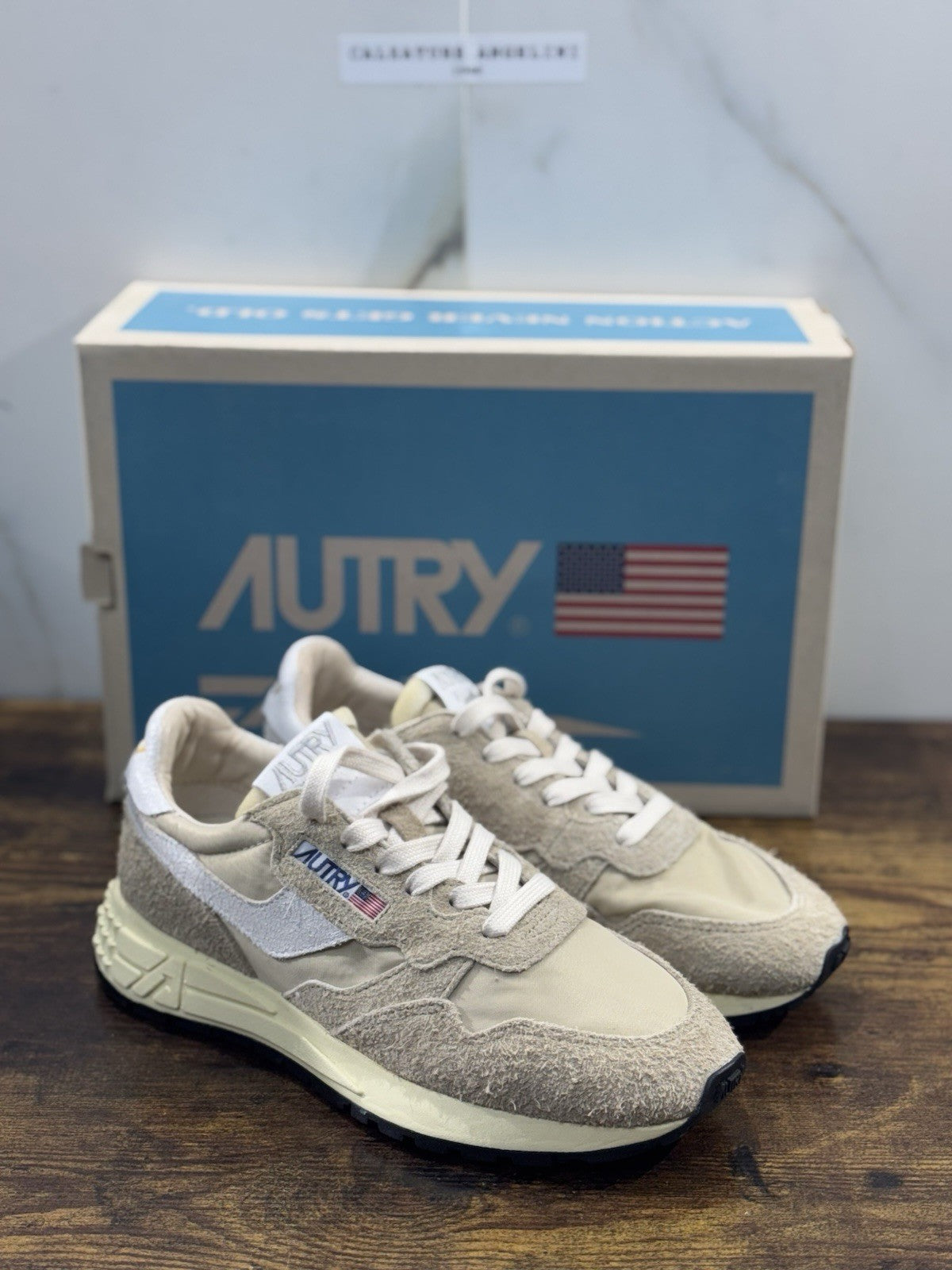 Autry Reelwind  Low Sneaker Suede Beige    Casual Autry Donna 39