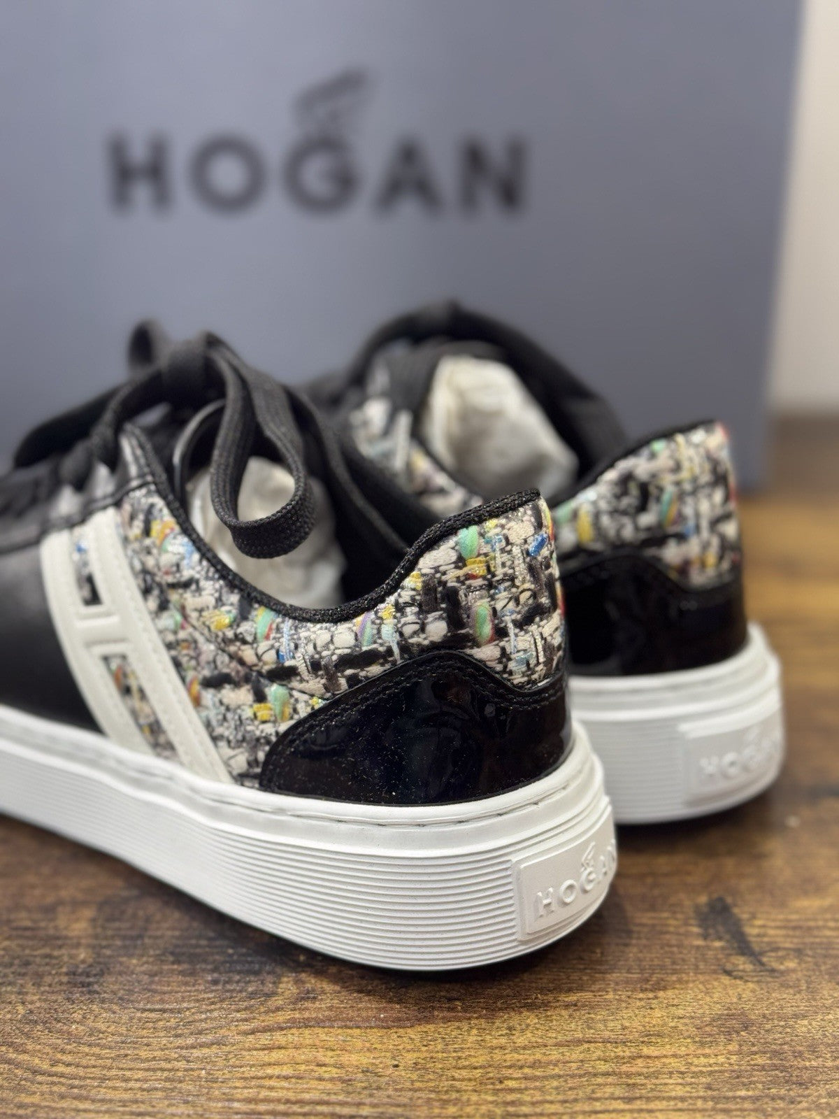 Hogan H365  Sneaker Pelle Nera   Casual Hogan Donna 35