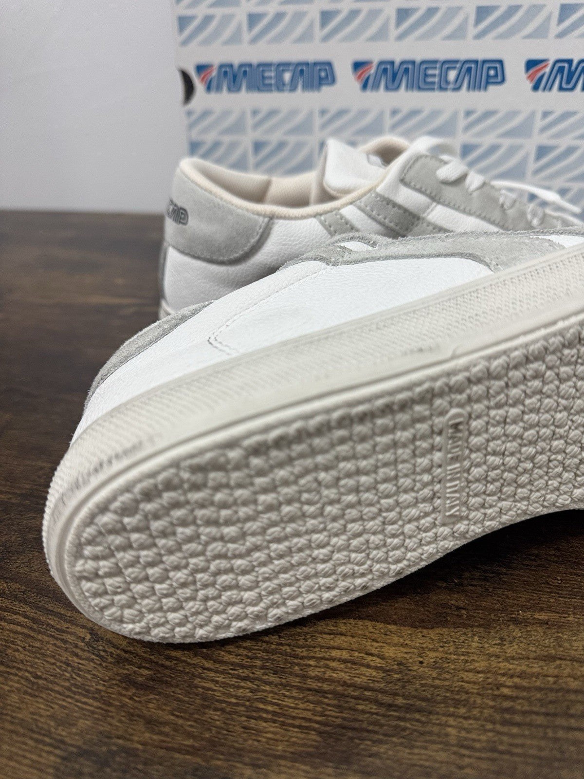 Mecap Sneaker Pelle Bianca Casual 100% Made In Italy Mecap Uomo 42