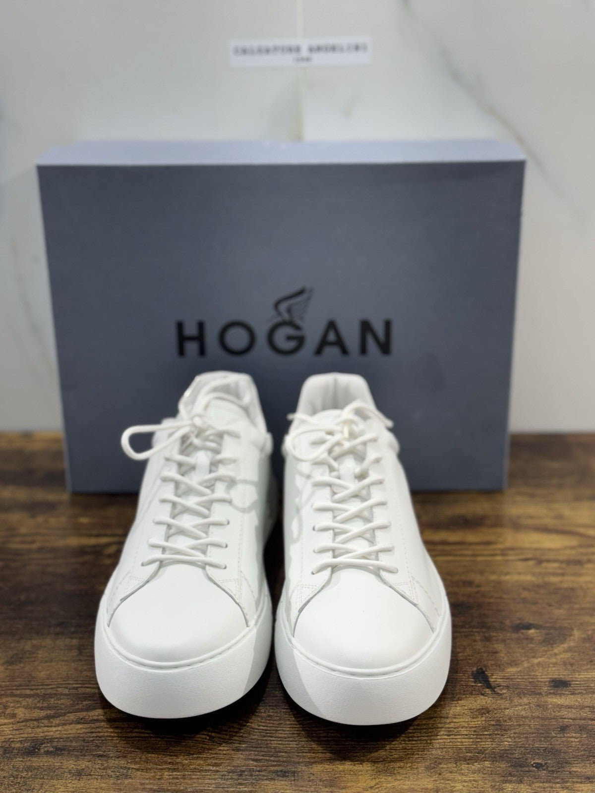Hogan Rebel  Sneaker  Pelle Bianca Memory Foam   Casual Hogan   Uomo 45