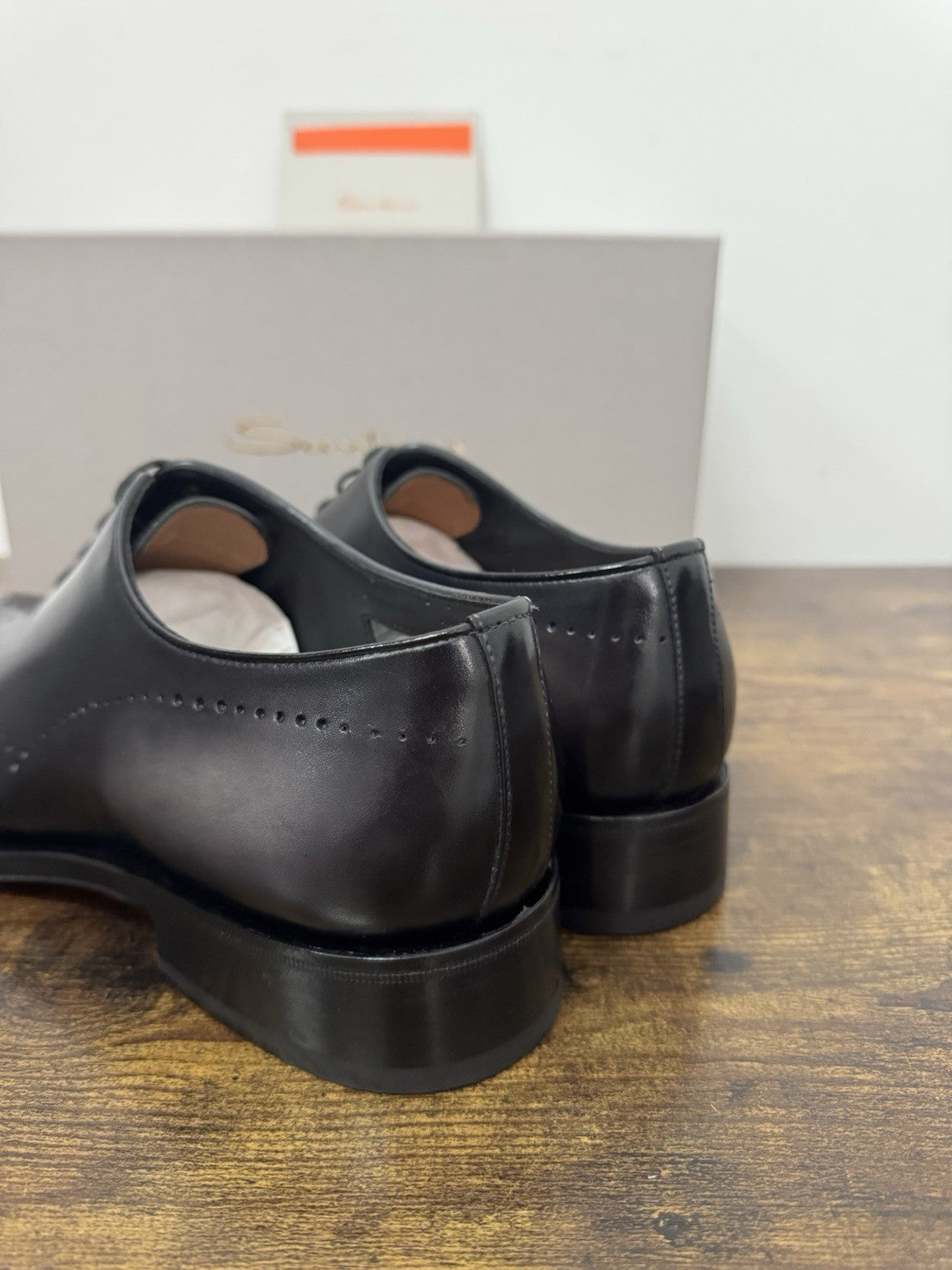 Santoni Stringata 4 Fori Goodyear Pelle Grey Luxury Santoni Scarpa Uomo 41