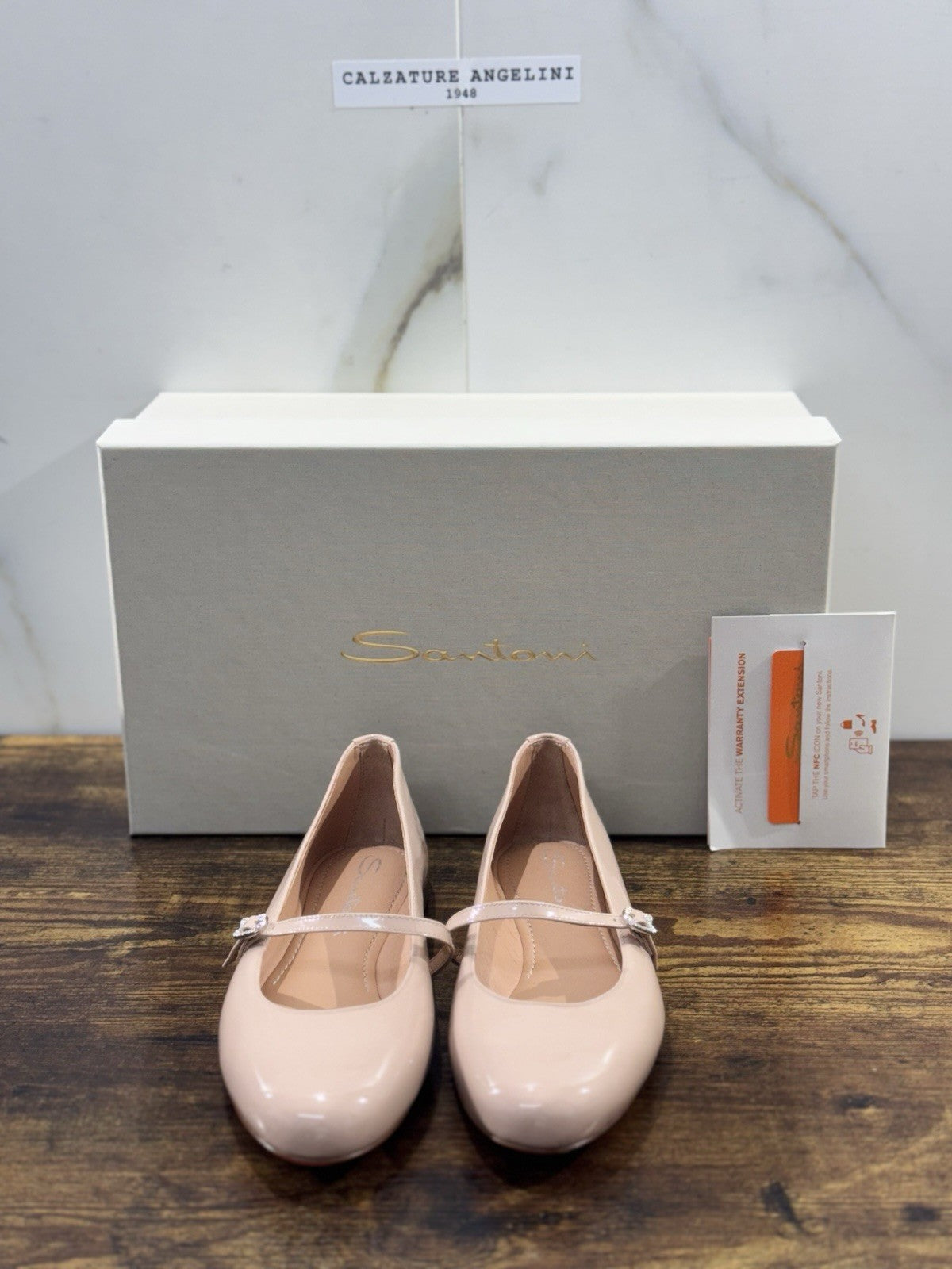 Santoni Ballerina  Pelle Pink   Luxury Santoni Scarpe Donna 36.5