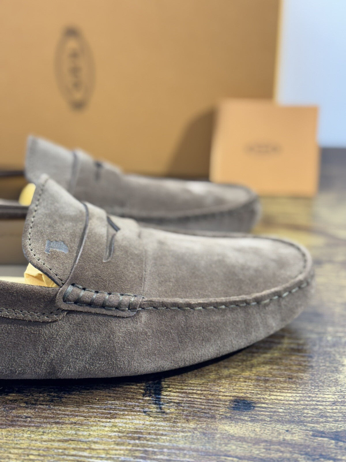 Tod’s Mocassino Uomo Icon Driver Gommino Suede Dark Brown Luxury Tod’s 42
