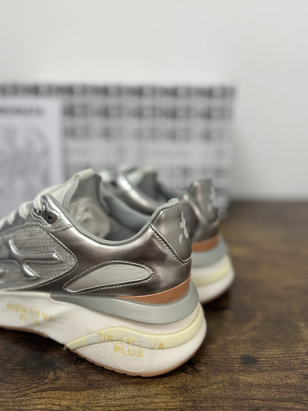 Premiata Moerun  Sneaker Pelle Argento    Casual Premiata Scarpa Donna 36