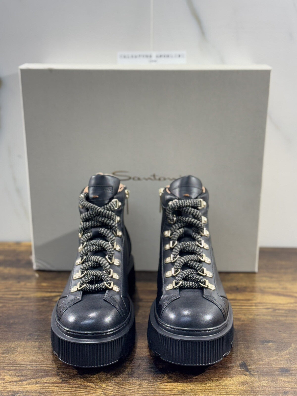 Santoni Mountain  Boot Donna Pelle Light   Casual Luxury Boot Woman Santoni 38.5