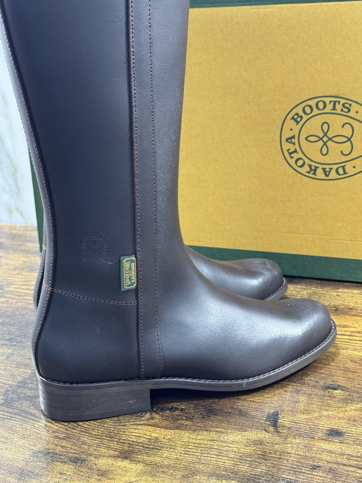 Dakota Boots Stivale Donna Cavallerizzo Pelle Marrone Top Quality 41