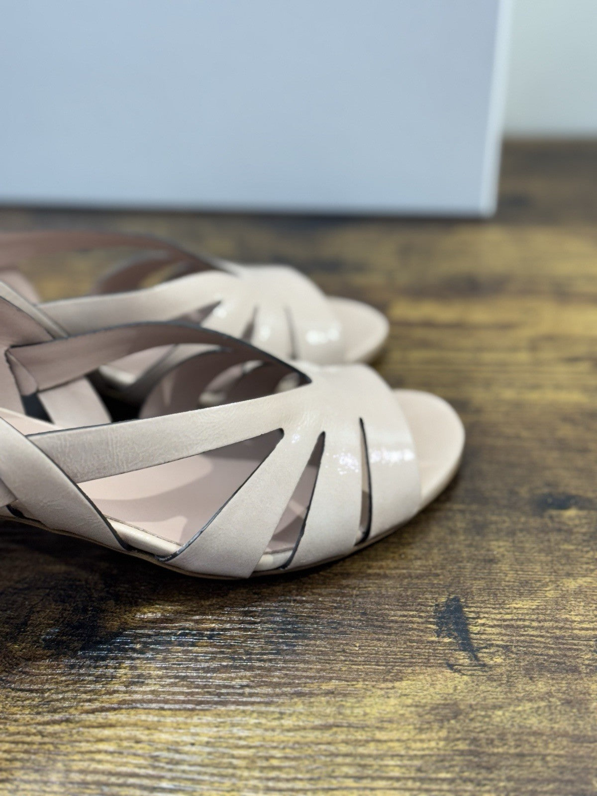 Del Carlo Sandalo    Pelle Nude   Luxury Made In Italy Sandal  Donna 41