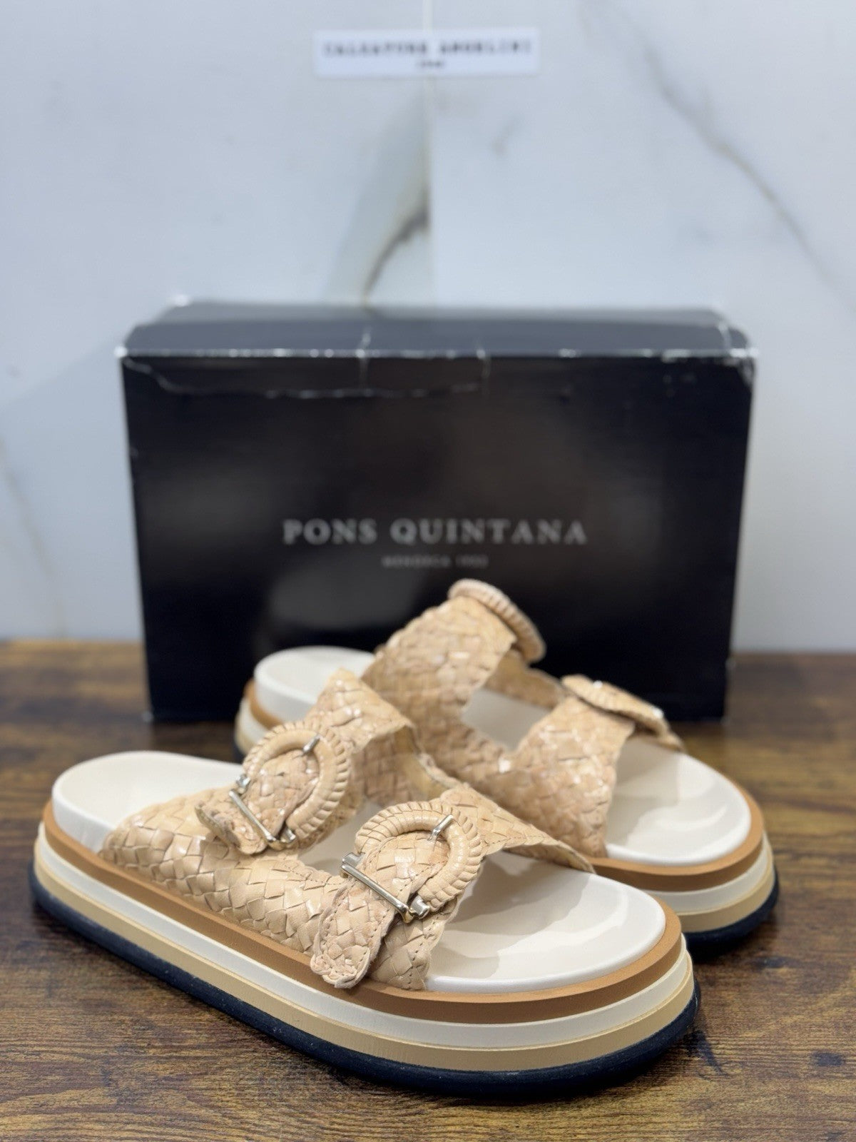 Pons Quintana Sandalo Ciabatta  Pelle Beige   Casual Pons Quintana Donna 41