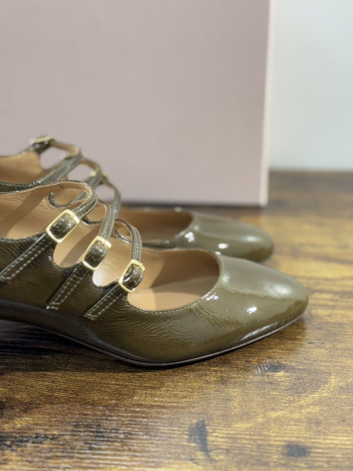 Relac Scarpa Donna Maryjane Militare Luxury Handmade Shoes Relac 37