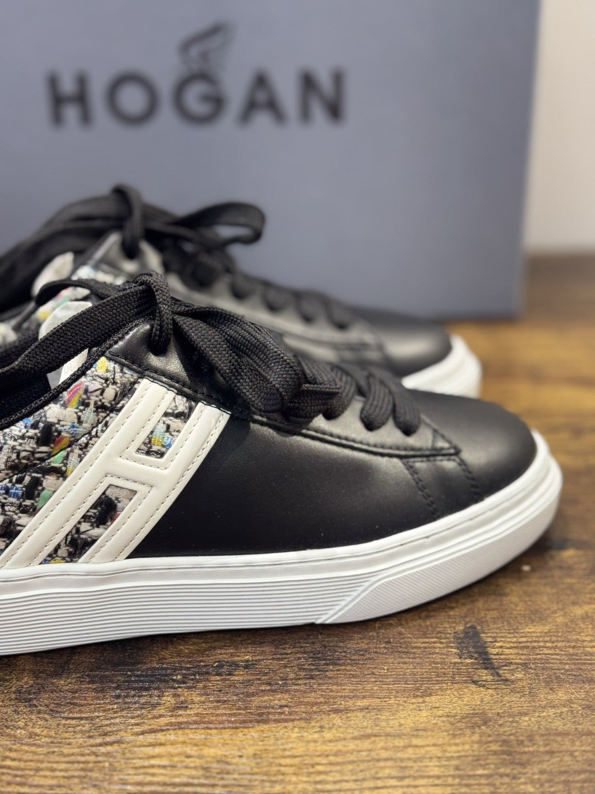 Hogan H365  Sneaker Pelle Nera   Casual Hogan Donna 35