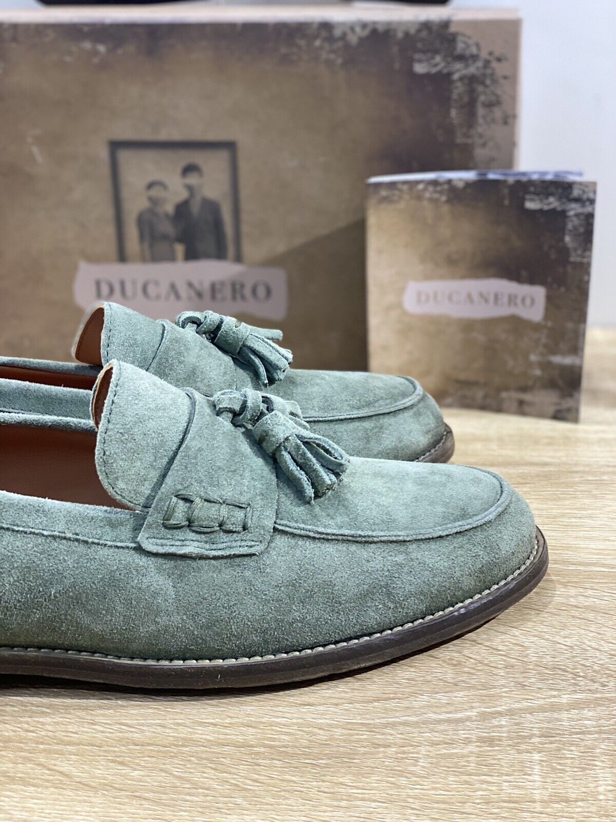 Ducanero Mocassino NappineUomo Pelle Suede Fully Made In Italy Luxury Artisan 45