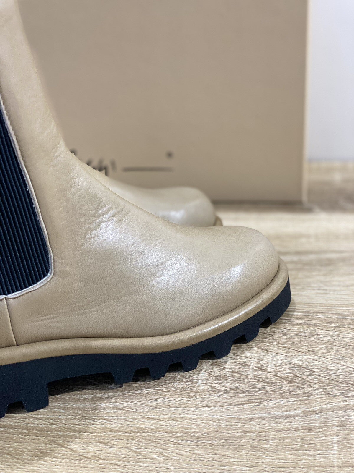 Lorena Paggi Chelsea Boot donna 22253 pelle Sabbia luxury boot Fur 42