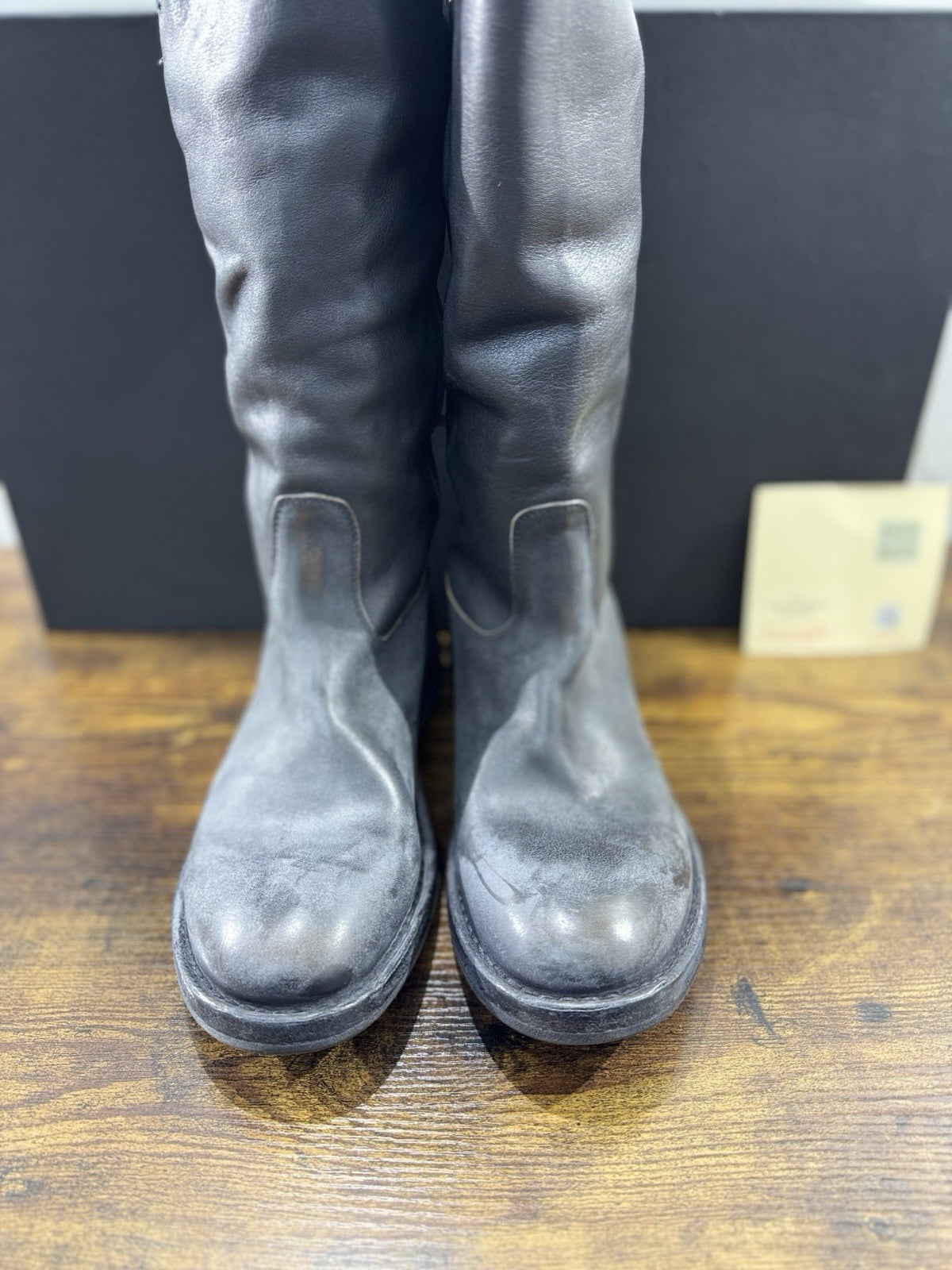 Moma Stivale Pelle Nero Fatto A Mano In Italia Luxury Moma Boot Donna 41