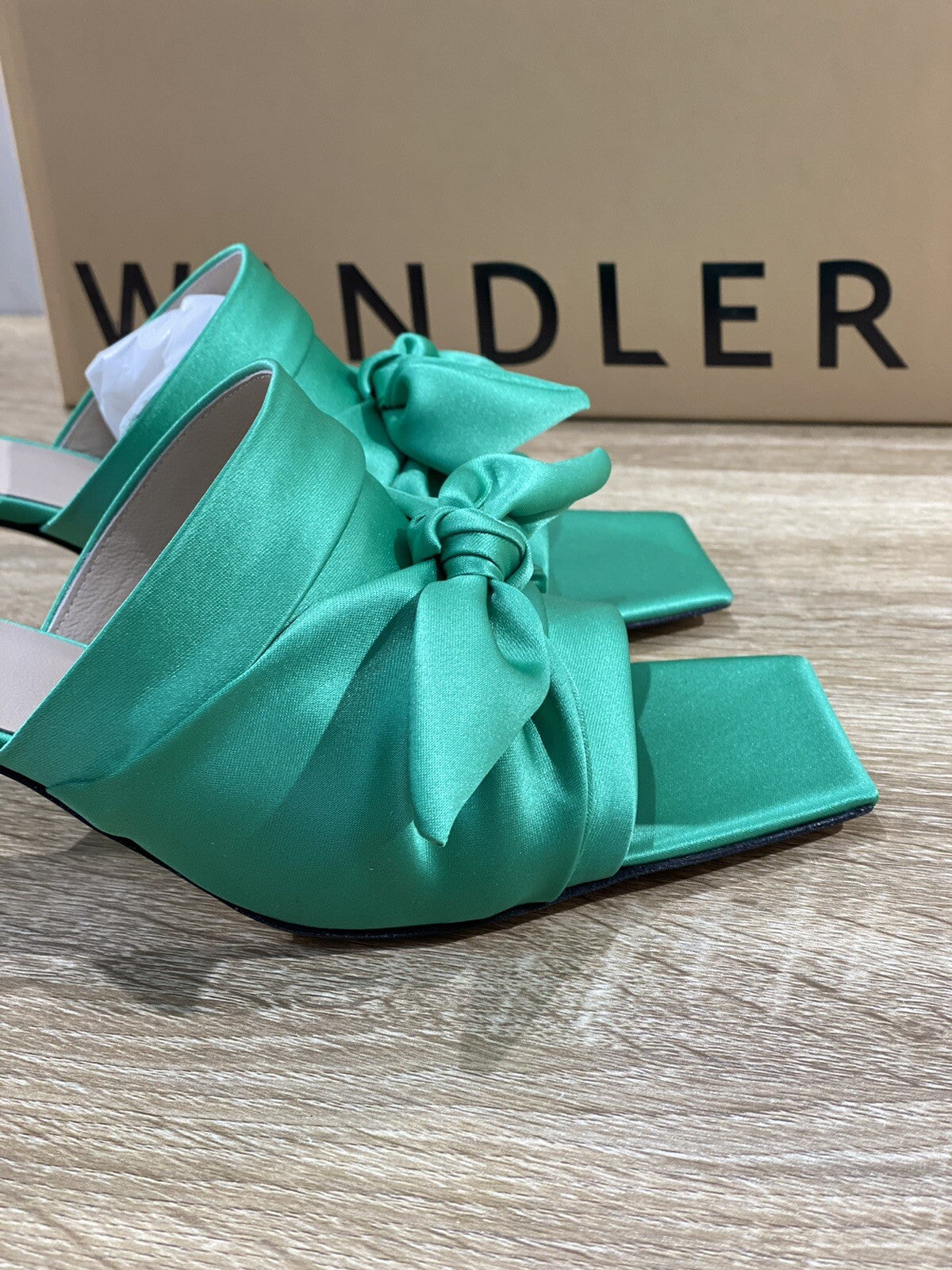 Wandler Sandalo Donna Isa Slipper Satin Seta Luxury Woman Sandal 37