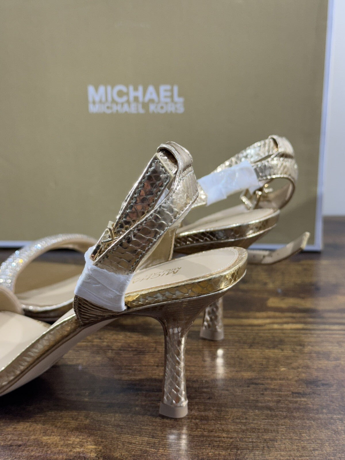Michael Kors Carrie  Sandal Pelle Platino   Casual Sandal 38