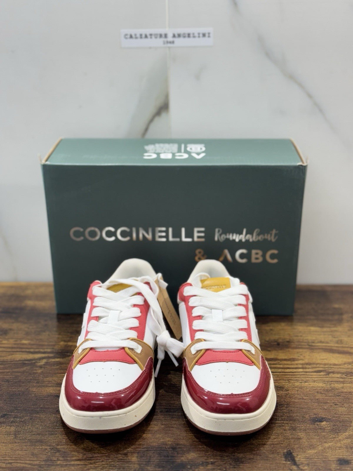 Coccinelle Sneaker Smooth Multi Sangria Casual Scarpa Donna 38