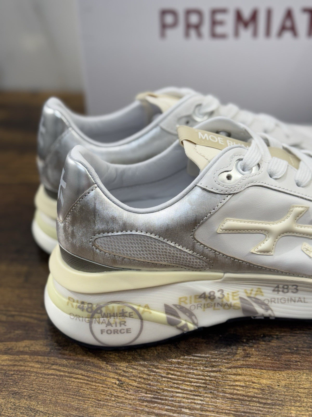 Premiata Sneaker Moerund  Pelle Bianca Casual Premiata Scarpa Donna 41