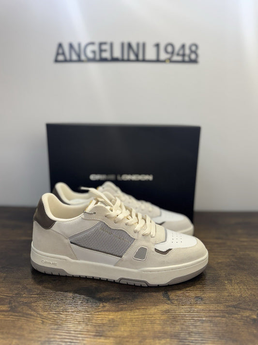 Crime London Sneaker Chelsea  Pelle  Suede Bianca Causal Uomo 44