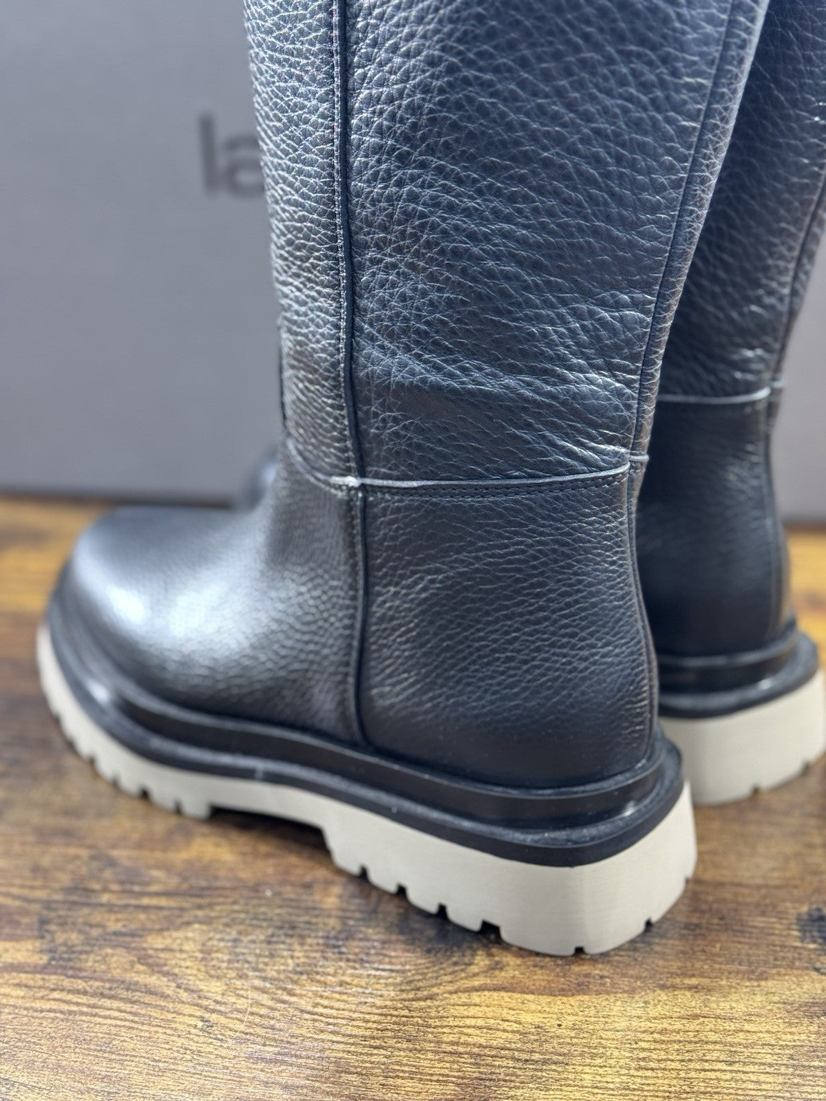 Laura Bellariva Stivale Donna Tubo  Pelle Nero Casual Boot 36