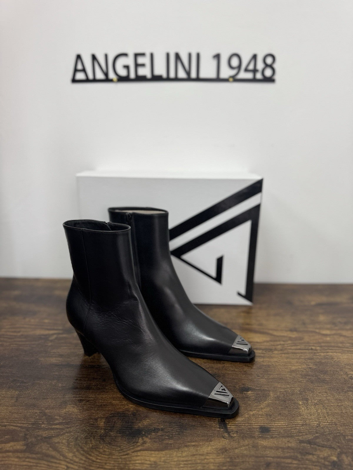 Giampaolo Viozzi Stivaletto Pelle Nero Casual Boot Donna 39