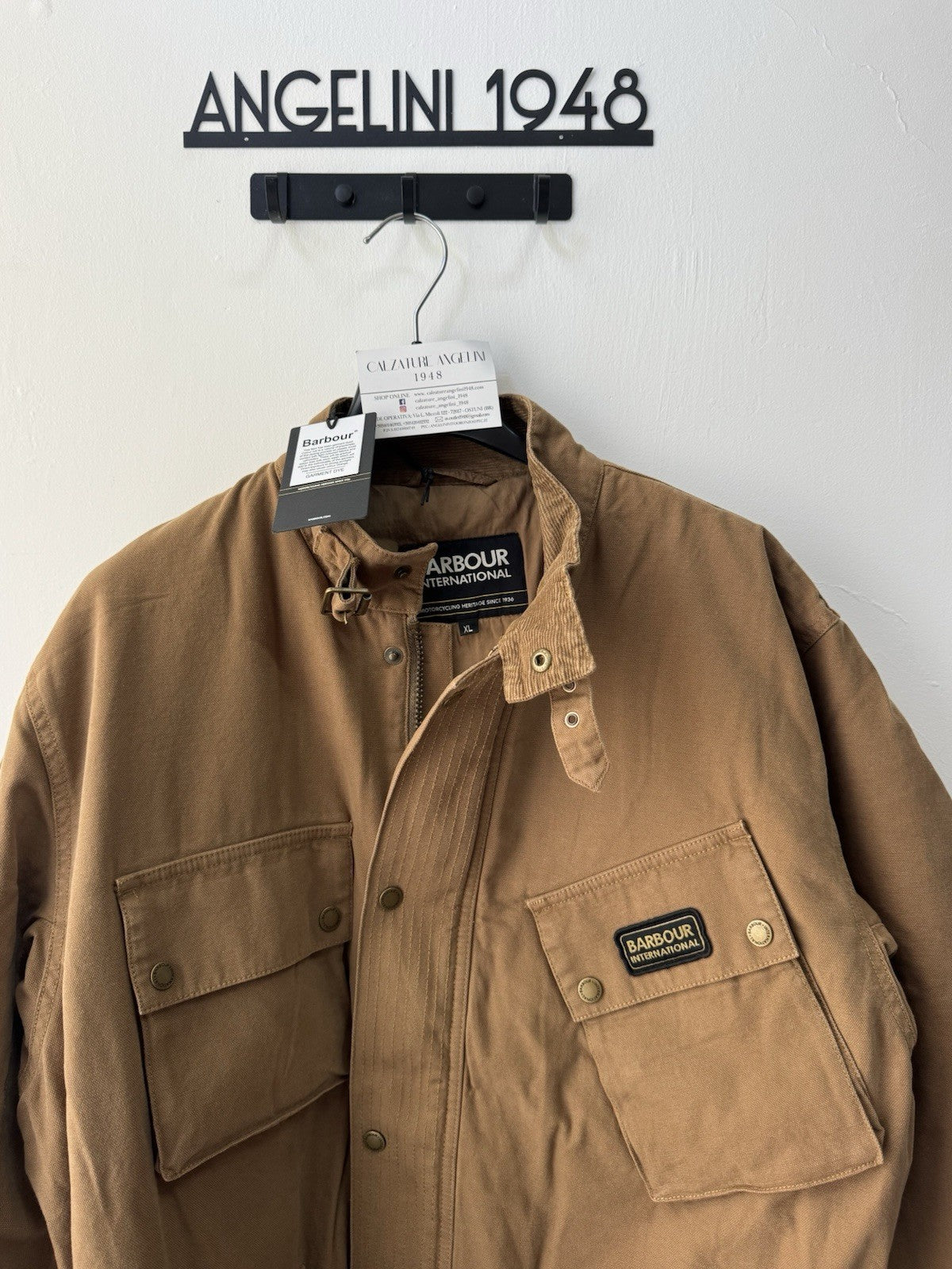 BARBOUR INTERNATIONAL WASHED CASUAL A7 JACKET SANDSTONE Uomo M