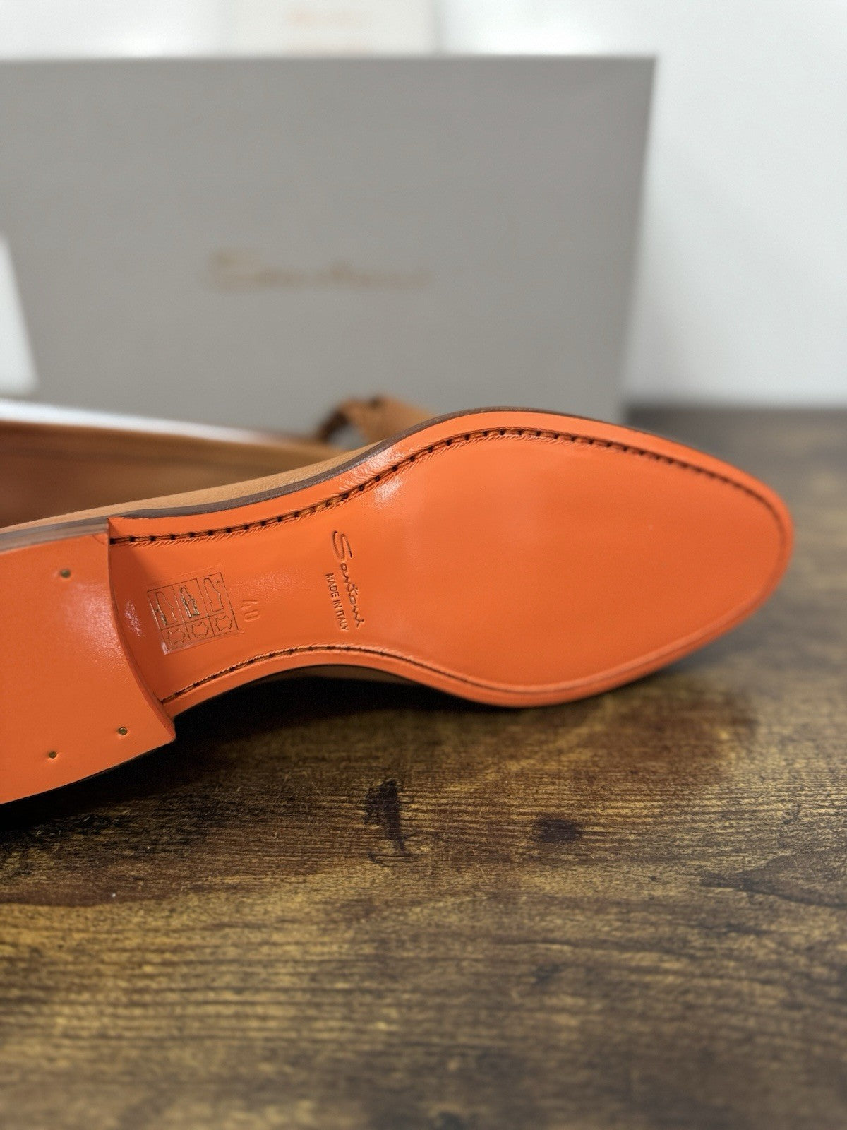 Santoni Mocassino Pelle Cuoio Casual Luxury Santoni Scarpa Donna 40