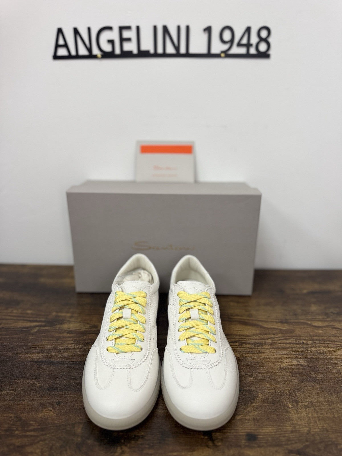 Santoni Sneaker Icon Pelle Bianca    Casual Scarpa Santoni 38.5