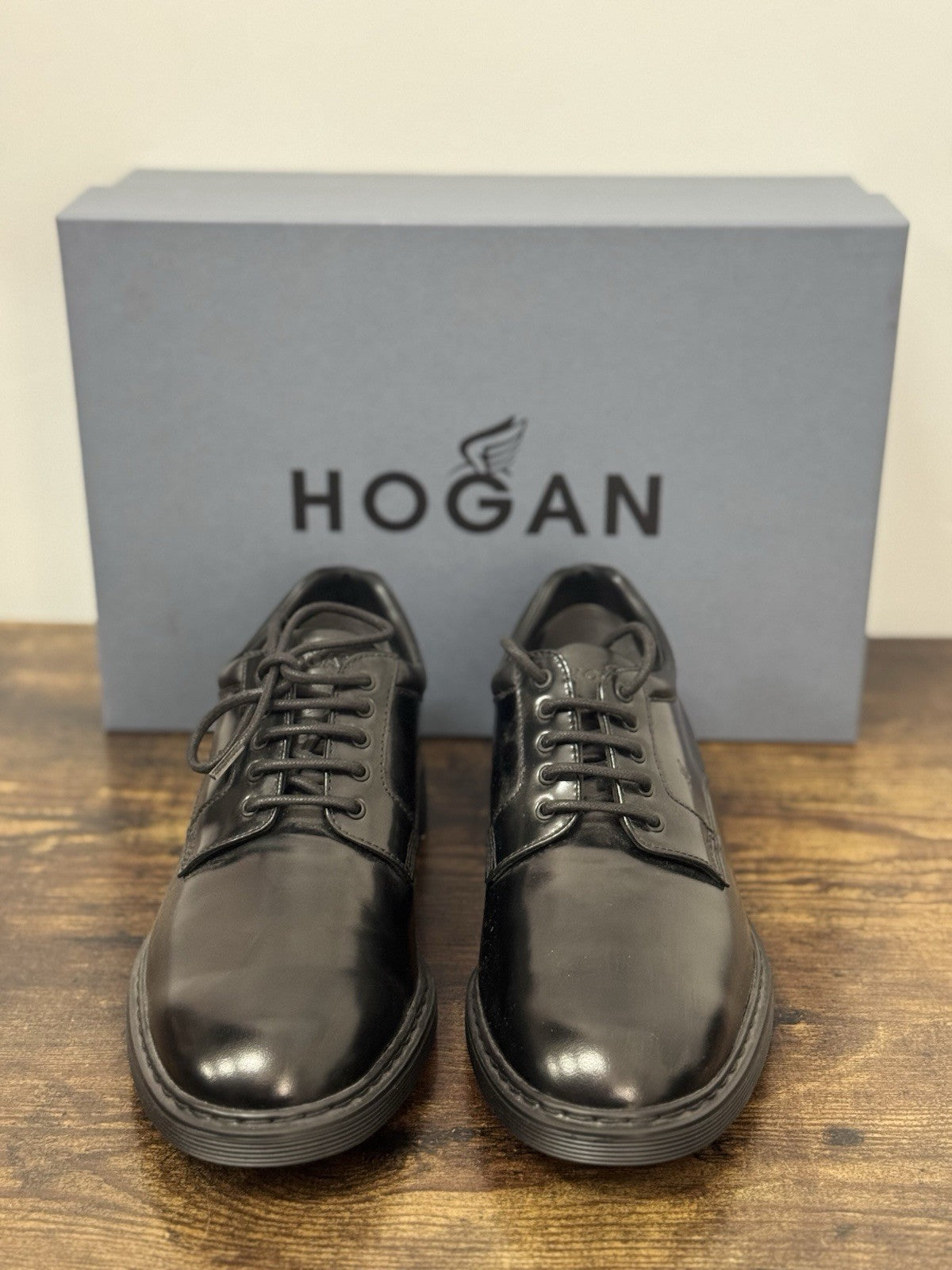 Hogan Derby Pelle Nera  Memory Foam Hogan Business Uomo 40.5