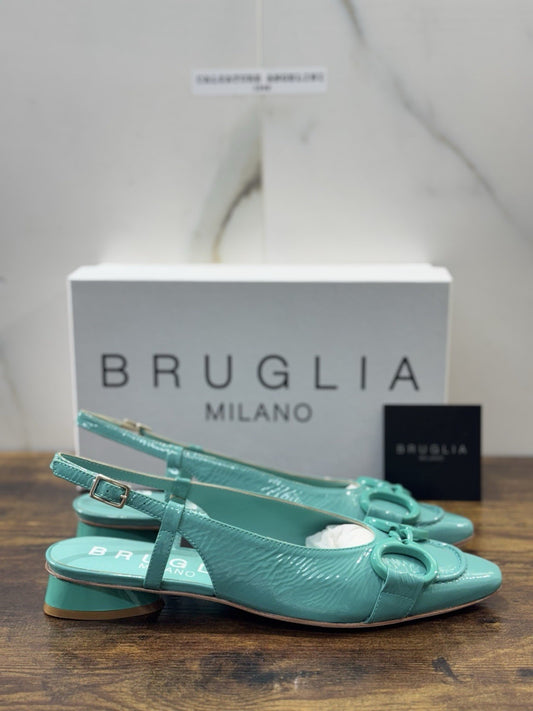 Bruglia Milano Slingback Tiffany  Pelle  Top Quality Scarpe Donna 37