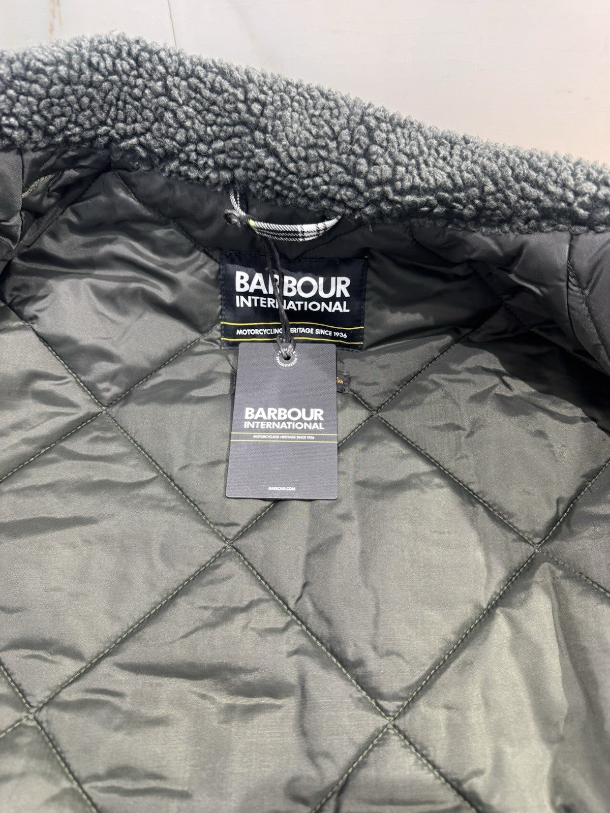 Barbour International MAYBURN WAXED JACKET Sage Casual Uomo S