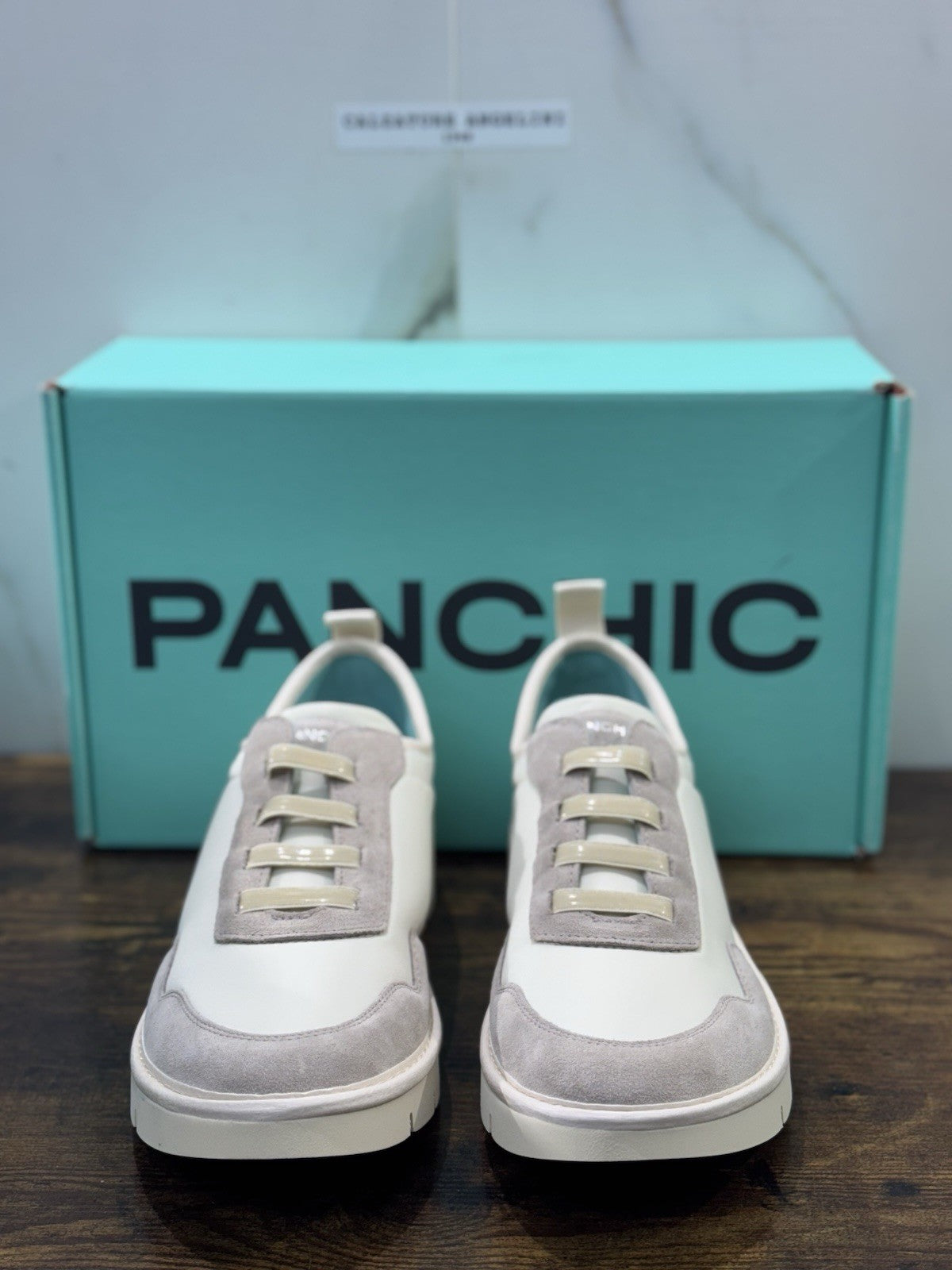 Panchic Slip On Scarpa Suede Nylon Ghiaccio Casual Uomo 39