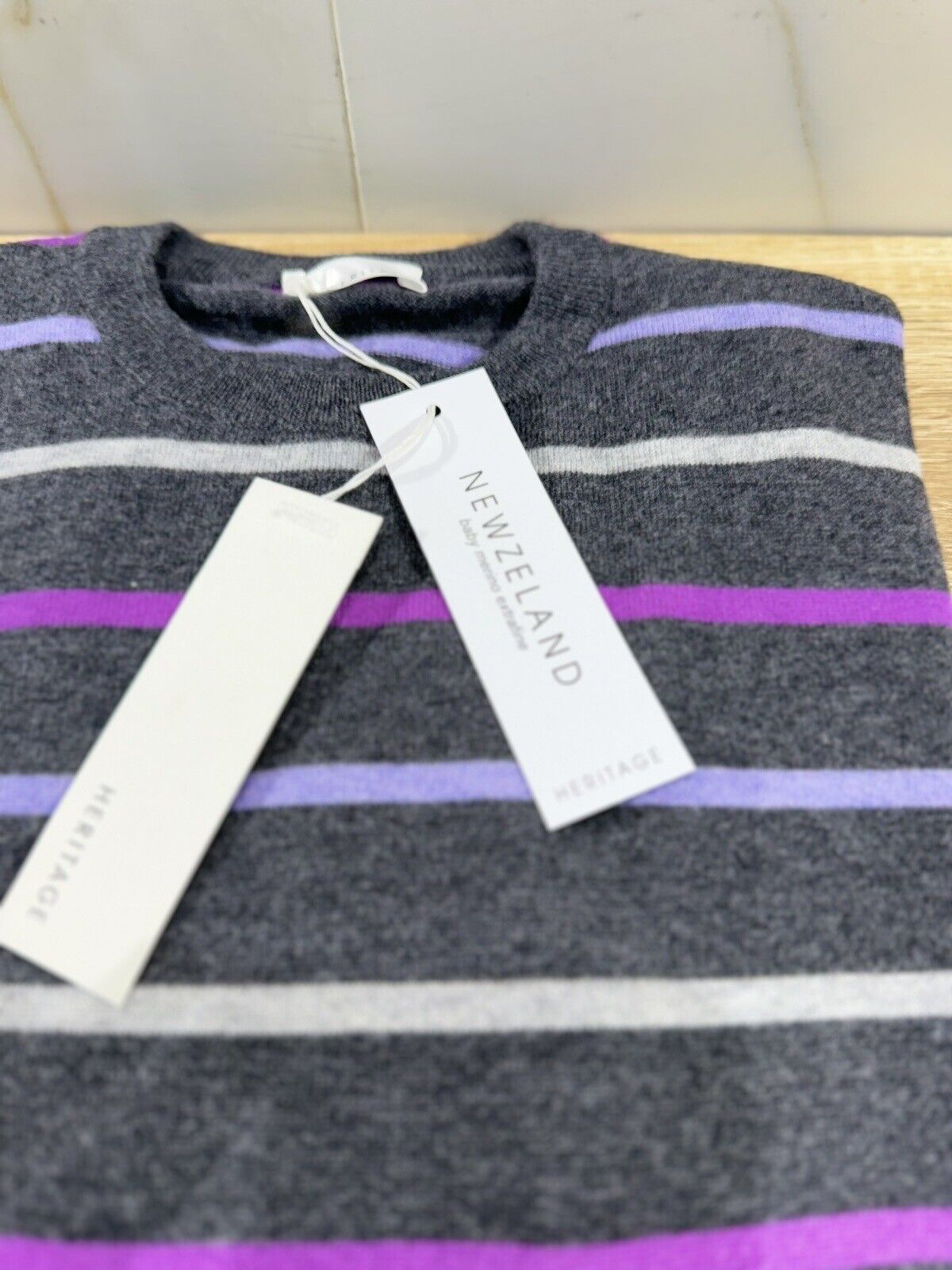 Heritage Maglia Uomo 100%  Cashmere Grigio Made In Italy 50