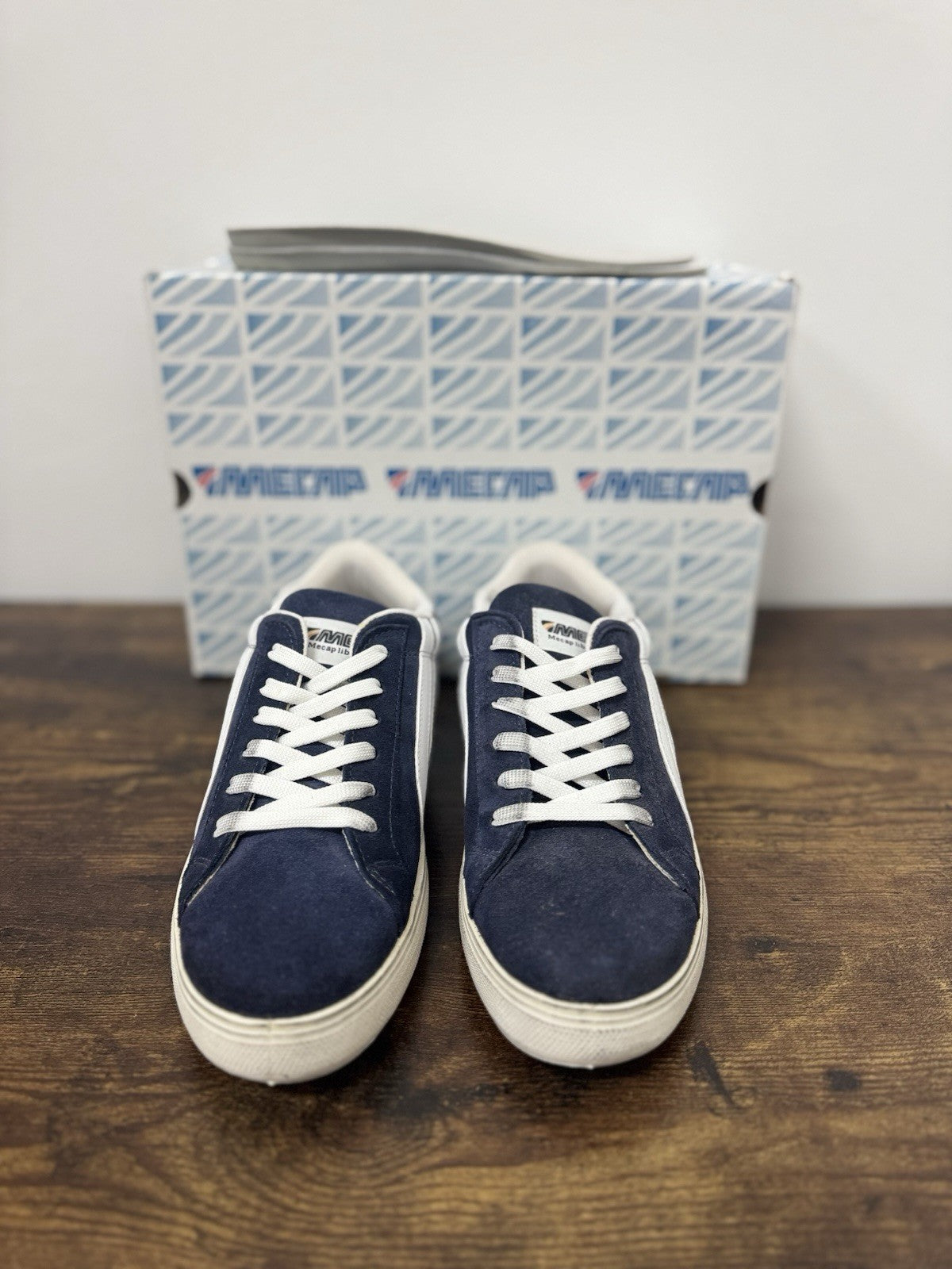 Mecap Sneaker Pelle Suede Blu   Casual 100% Made In Italy Mecap Uomo 44
