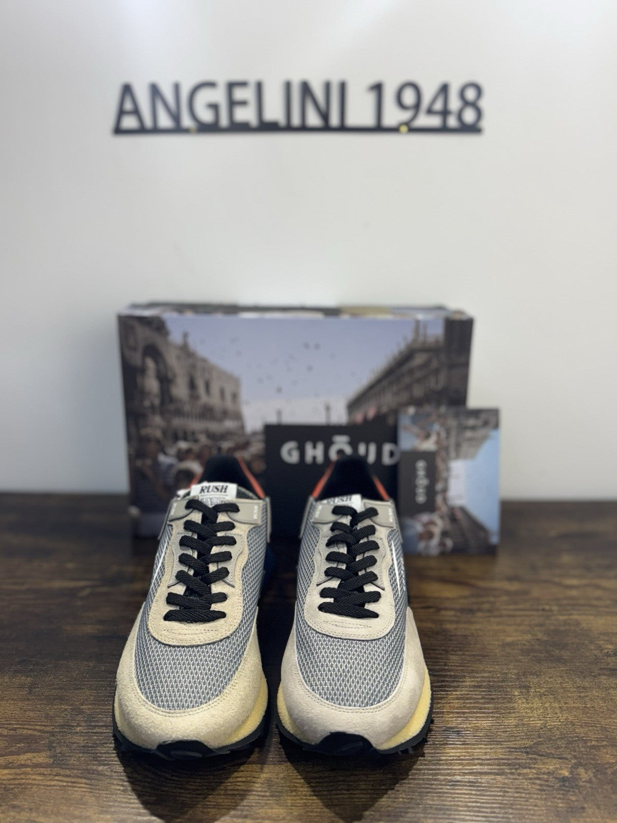 Ghoud Rush Sneaker Suede Beige  Casual Scarpa Uomo 41
