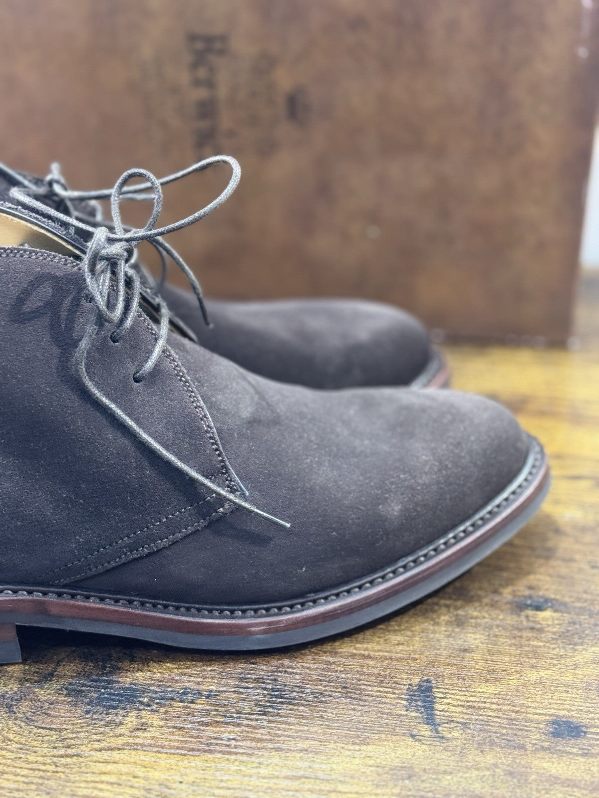 Berwick 1707 Polacchino Testa Moro Suede Fondo Dainite Uomo 40.5