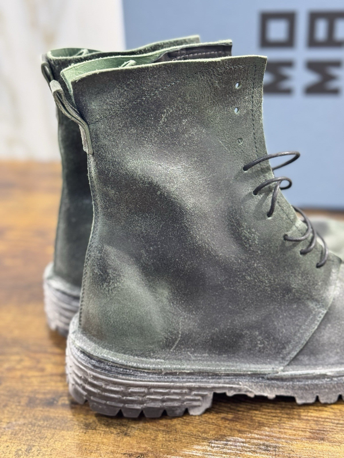 Moma Anfibio  Boot Verdone  Fatto A Mano In Italia Luxury Moma Boot Donna 41