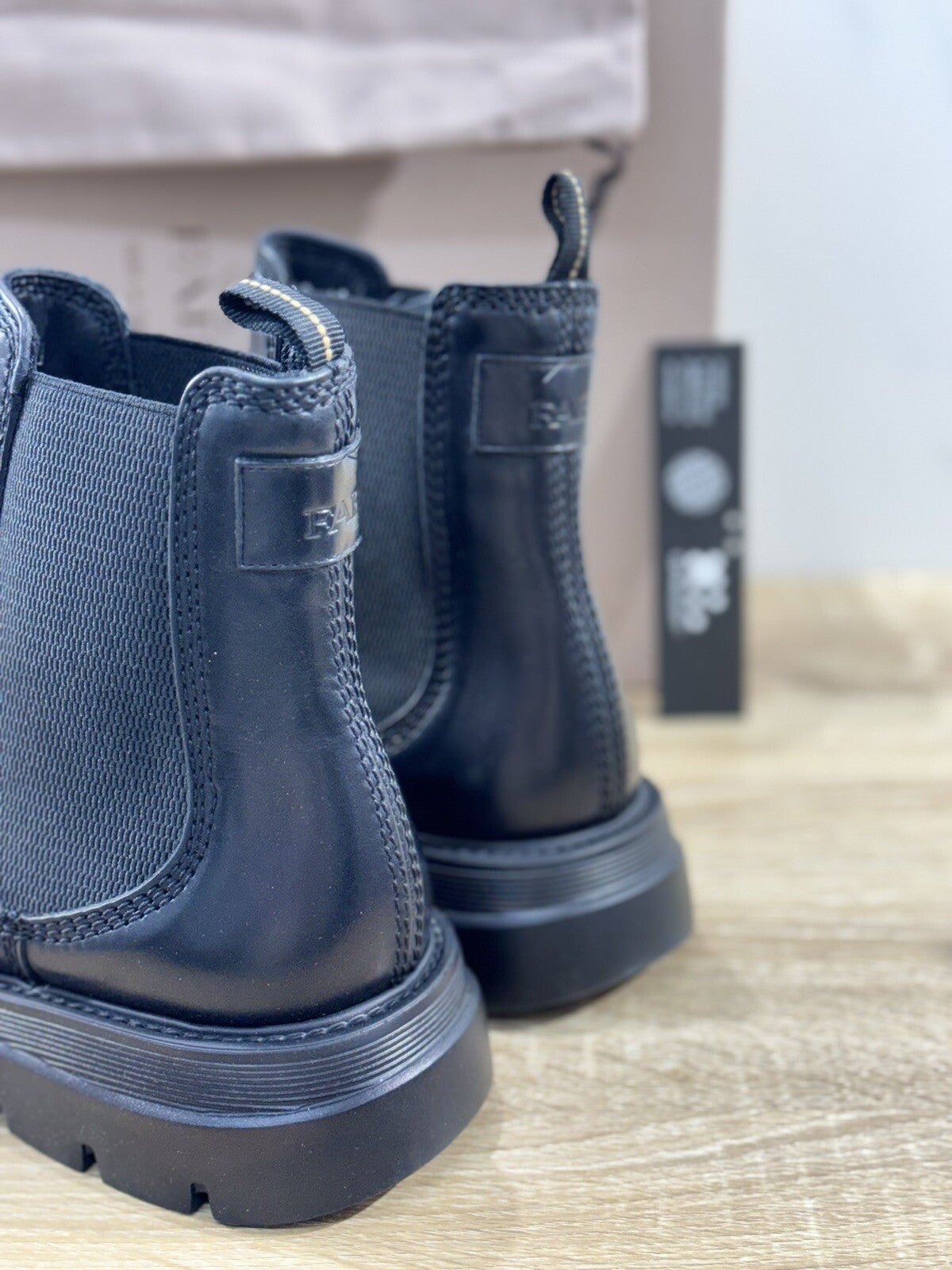 Fabi Chelsea Boot  Uomo Pelle Nera Luxury Handmade Boot Fabi Extra Light 43