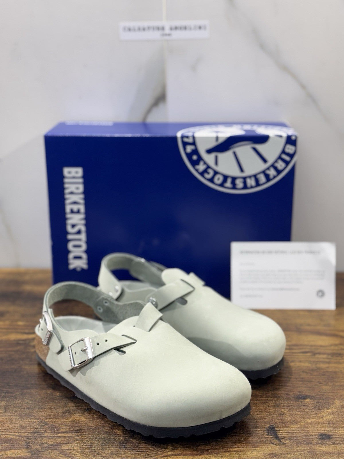 Birkenstock Tokyo II  Pelle Sage Donna   Premium Leather Birkenstock 39