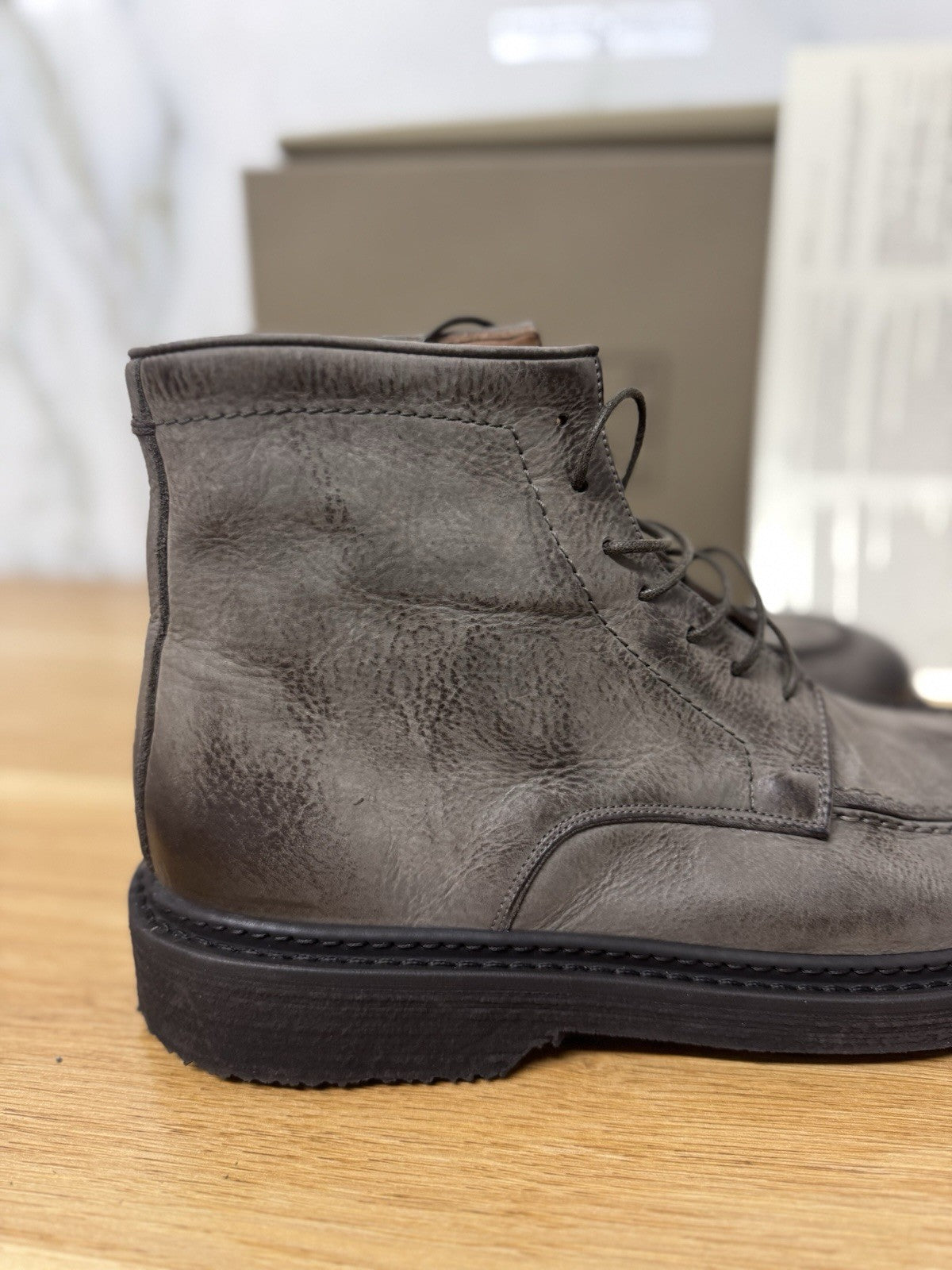 Pantanetti Scarpa Stivaletto Pelle Fango Casual  Boot Handmade Uomo 42