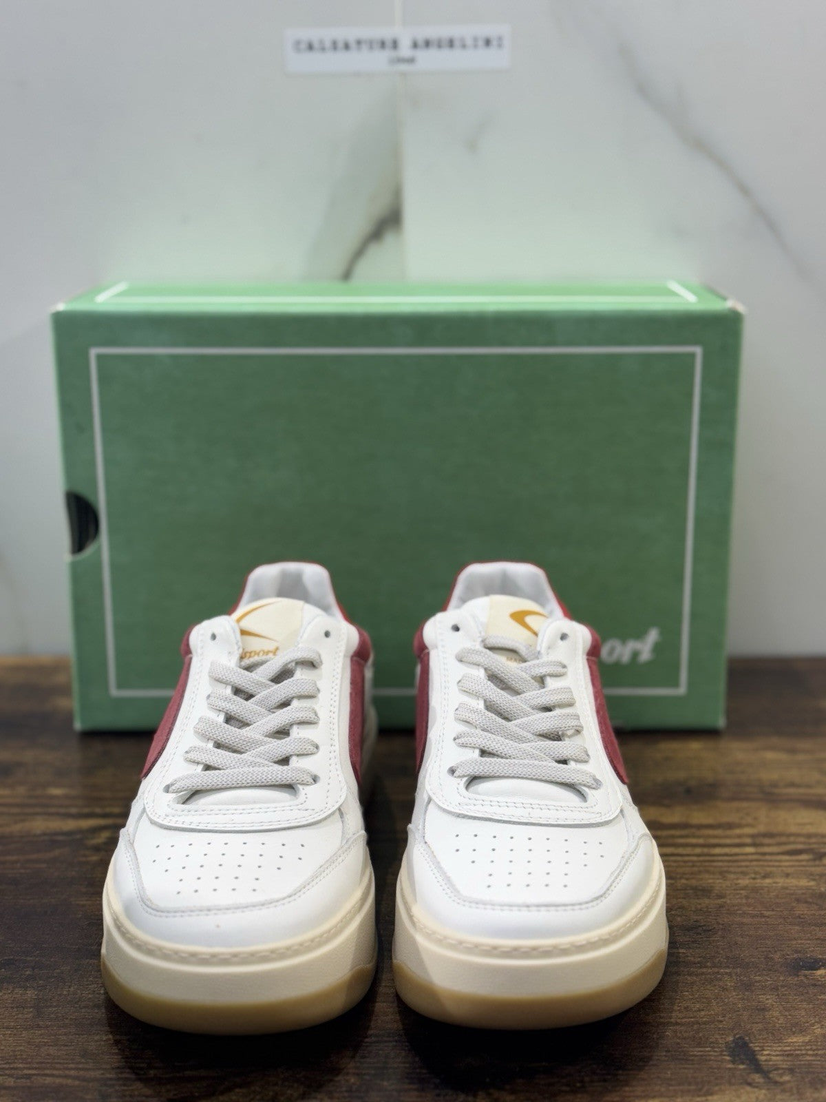 Valsport Hype Classic   Sneaker Pelle Bianca Rossa  Casual  Uomo 40