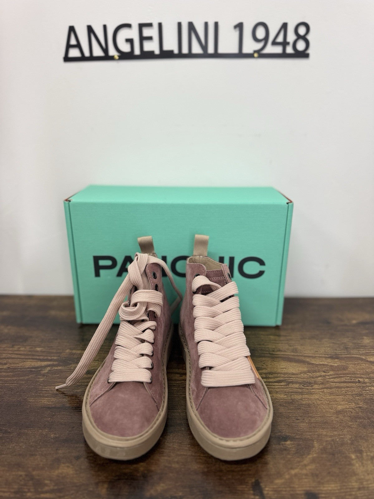 Panchic Ankle Boot Suede Rosa Casual Sneaker Donna 39